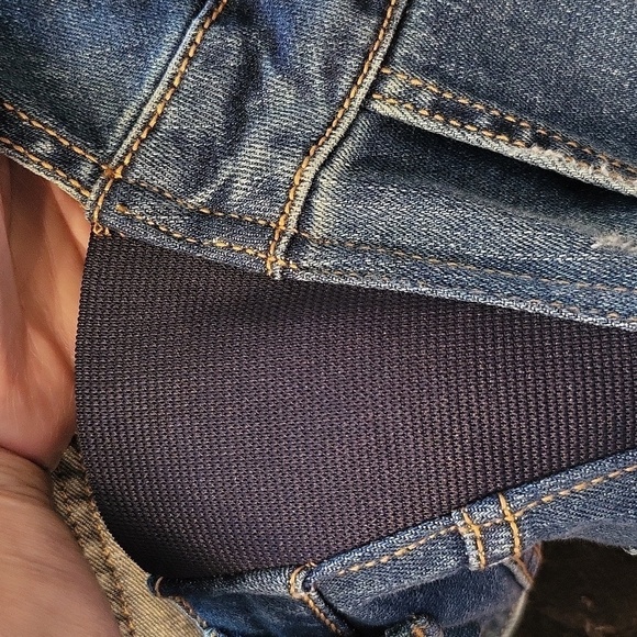 Indigo Blue NWT Size XS Blue motherhood Maternity overalls distre… - Picture 11 of 16